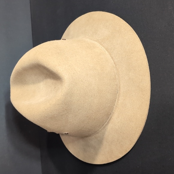 Dorian Mini safari Men's Full Brim Tan Felt Hat Size 6 7/8 56 cm. - Picture 4 of 15